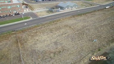 Colorado, United States: View of a Town from Above with Roads and Buildings That Seem Small