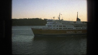 1975: viking line ship on a voyage SWEDEN