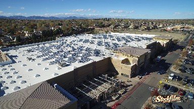 The Parking Lot Of A Large Department Store, Seen From Above Colorado