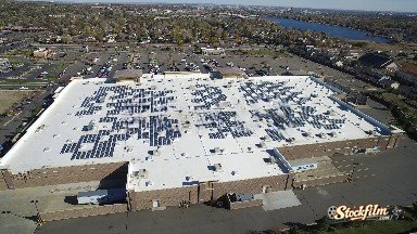 Colorado, United States: Birds Eye View on the Ceiling with Air Condition on the Top