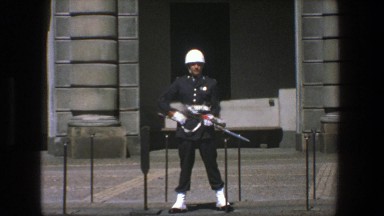 1975: Guard Standing in Front of a Very Important Building in Stockholm