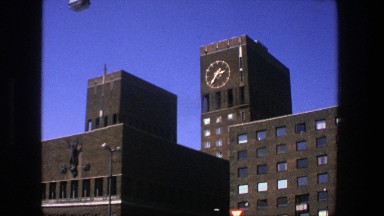 1975: tall building in the town STOCKHOLM
