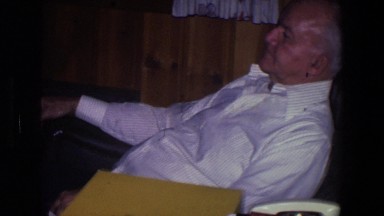 1971: Old Man Sitting in Rocking Chair Saint Paul Minnesota