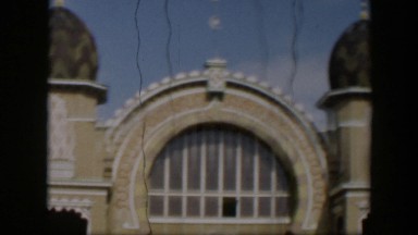1951: view of a building standing by itself. UTAH