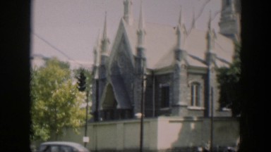 1951: castle like structure beautiful building trees alongside WYOMING