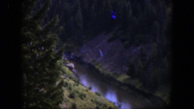 1951: beautiful forest area water flowing between nature at best WYOMING
