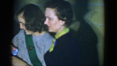 1952: gathering of families on the occasion with a cute baby HOUSTON TEXAS