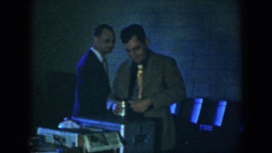 1952: group of people dressed up walking around with adult beverages HOUSTON