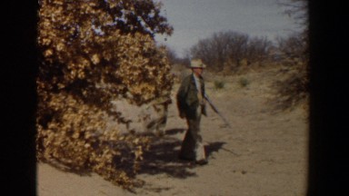 1956: men with hate out for shooting with a gun LUBBOCK TEXAS