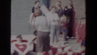 1958: A Group of Kids in Costumes Sitting on the Sidewalk in Lubbock Texas