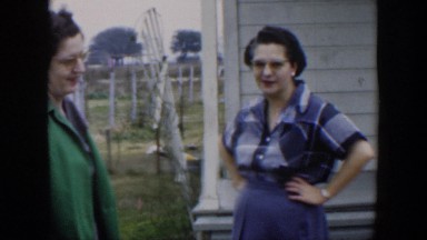 1951: Women Outside Discussing Something Interesting in Cuba