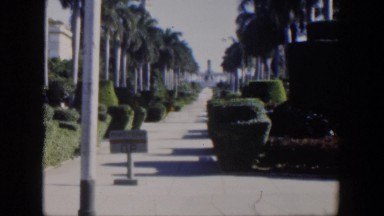 1951: shrubbery against sidewalk. CUBA