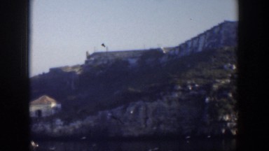 1951: view of some beautiful mountains and a lake. CUBA