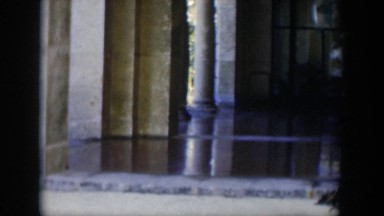 1951: still life of a beautiful, lonely building. CUBA