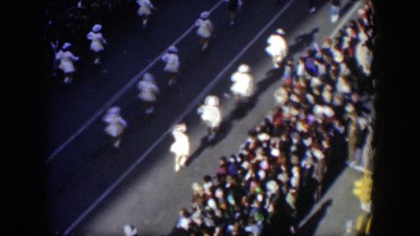 1951: women marching in a parade. TEXAS