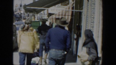 1951: Excitedly Waiting for Fun! Texas Parade Crowd