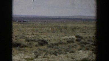 1951: view of a lonely desert. WYOMING
