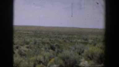 1951: view of a lonely desert. WYOMING