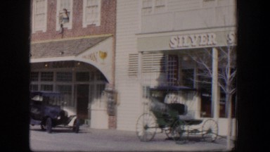 1954: a block of shops and businesses downtown LAS VEGAS NEVADA