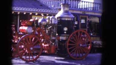 1954: carriages parked in front of a building LAS VEGAS NEVADA
