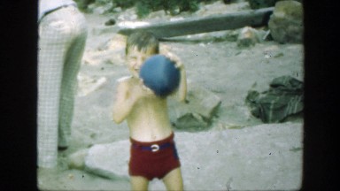 1947: little kids enjoying time with one another. CONNECTICUT