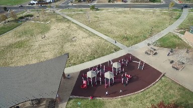 airplane viewing of a playground. COLORADO