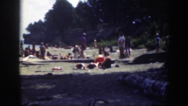 1947: people outside playing and having a great time CONNECTICUT