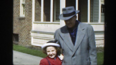1949: out in our sunday best for photos. MASSACHUSETTS