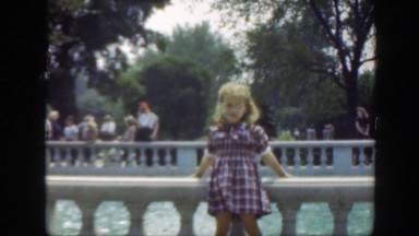 1948: a girl enjoying near lake WASHINGTON DC