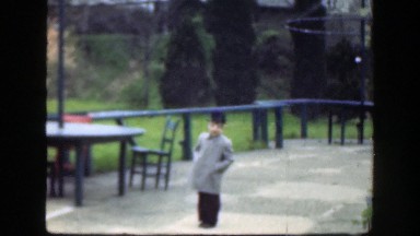 1949: children outside just walking around. CINCINNATTI OHIO