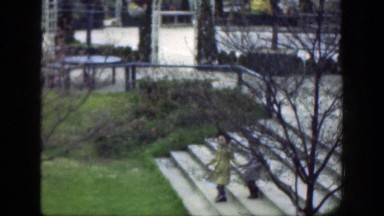 1949: kids outside playing near a body of water and being happy CINCINNATTI OHIO