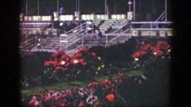 1949: a man walking down the stairs to the garden CINCINNATTI OHIO