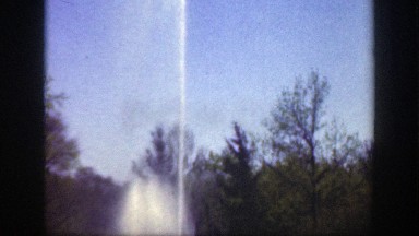 1949: Fountain at a City Park Shoots Water High into the Air, Cincinnati Ohio