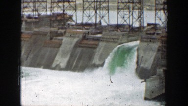 1937: dam releases water to generate power. CALIFORNIA