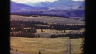 1939: peaceful view of the mountains. WYOMING