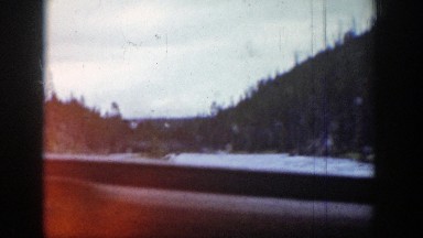1939: Winter Drive Through Wyoming Canyon in 8mm Home Movie