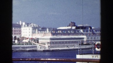 1948: Overview of Houseboats on a Lake in New York