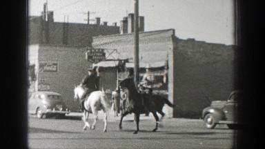 1939: Men Riding Horses Wyoming