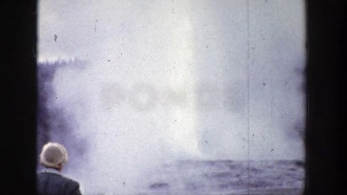 1939: Water Spring Shoots Up Into Sky, Wyoming