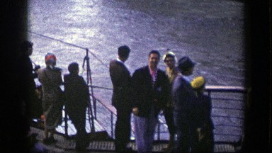 1948: Random People Enjoying a Casual Day on a Boat in New York