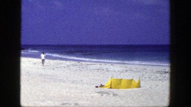 1948: Couple Visits the Ocean Shoreline in New York