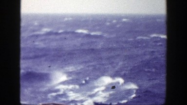 1948: Traveling by Boat in the Sea Near New York