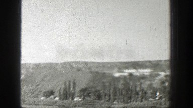 1939: Drive By View of the Beautiful Hills in Wyoming