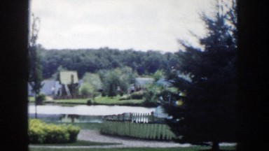 1954: Drive-by of an Outside Park in Wisconsin Dells Wisconsin