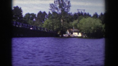1953: Viewing of a Large Blue Lake in Wisconsin