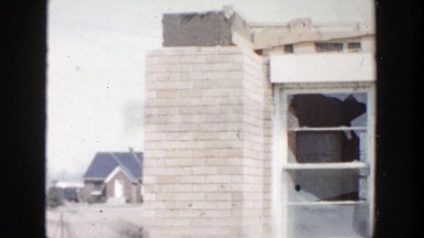 1956: damage to house after severe weather. GRAND RAPIDS MICHIGAN