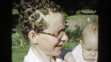 1958: Tender Love Between Grandmother and Grandchild in Michigan