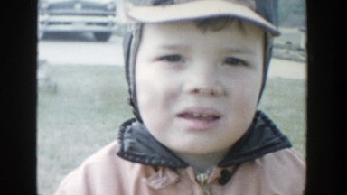1958: face of a young boy. MICHIGAN