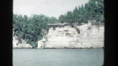 1964: a fast flowing river in a canyon WISCONSIN