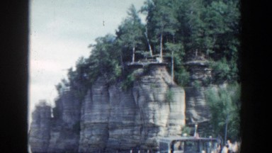 1964: cliff with a view of the water and the surrounding land